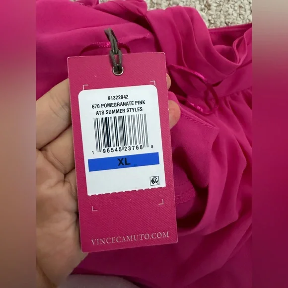 Vince Camuto Hot Pink Halter Jumpsuit size XL new with tag - Picture 7 of 10